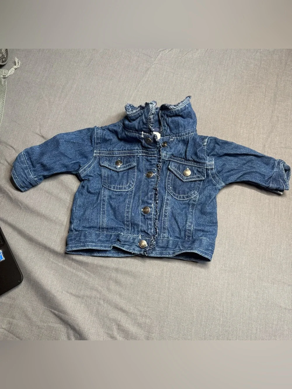 small wonders Denim Jacket with Button Front